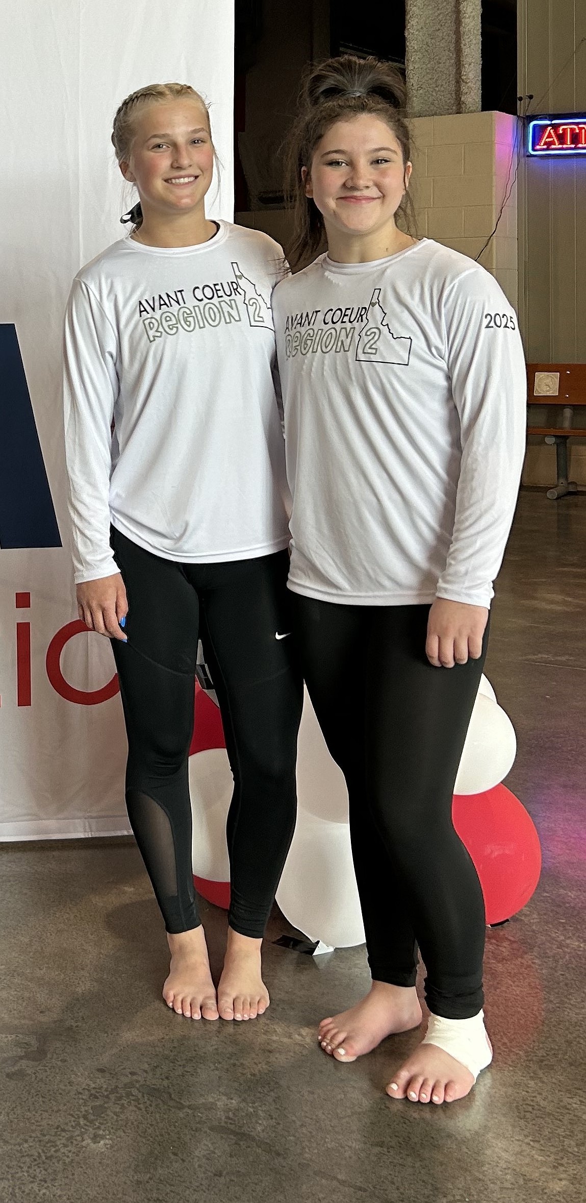 Courtesy photo
Avant Coeur Xcel Platinums at the Region 2 Xcel Regional Championships in Salem, Ore. From left are Liliana Olind and Audri Madsen.