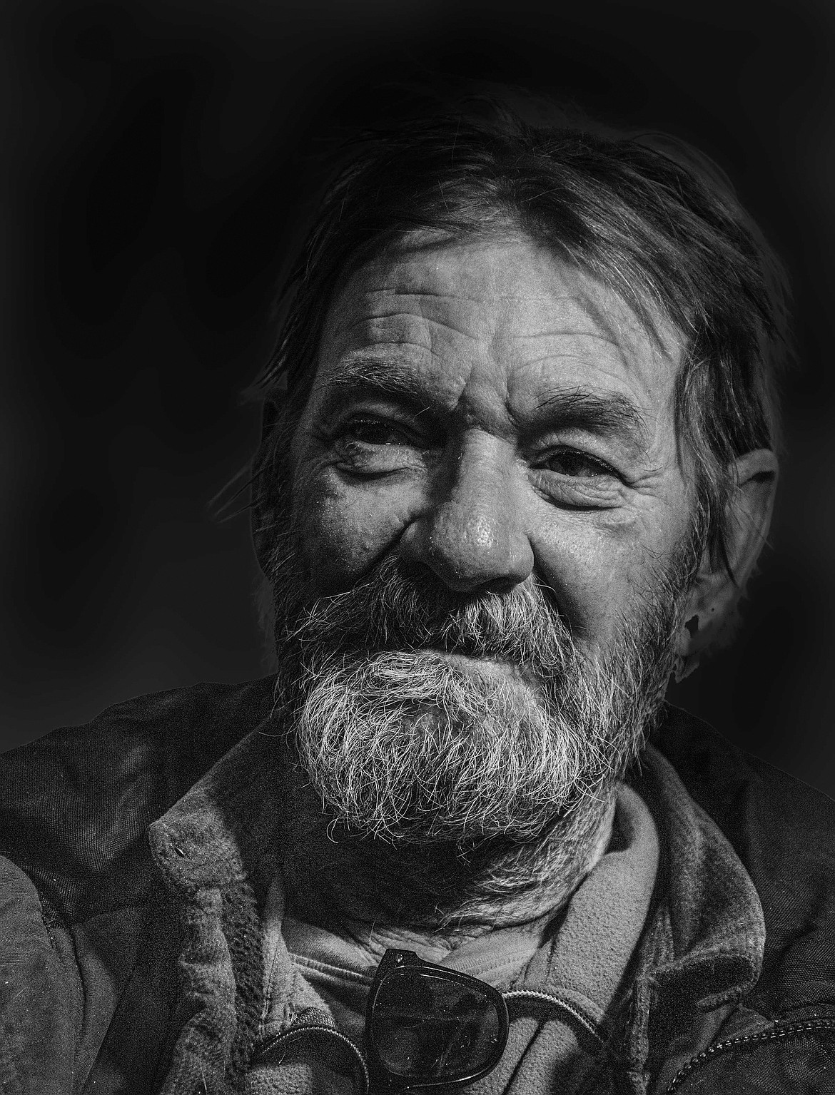 One of the portraits from Lee Jester's Warming Center project.