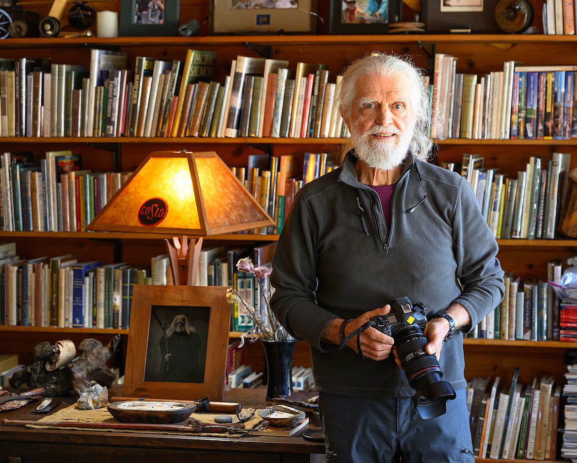 Lee Jester at his home in West Glacier. (Chris Peterson photo)
