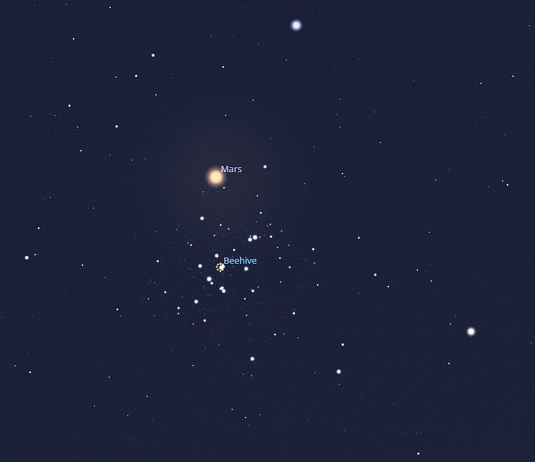 Image courtesy of John Taylor and Stellarium
