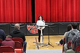 Evergreen students share their opinions during board work sessions