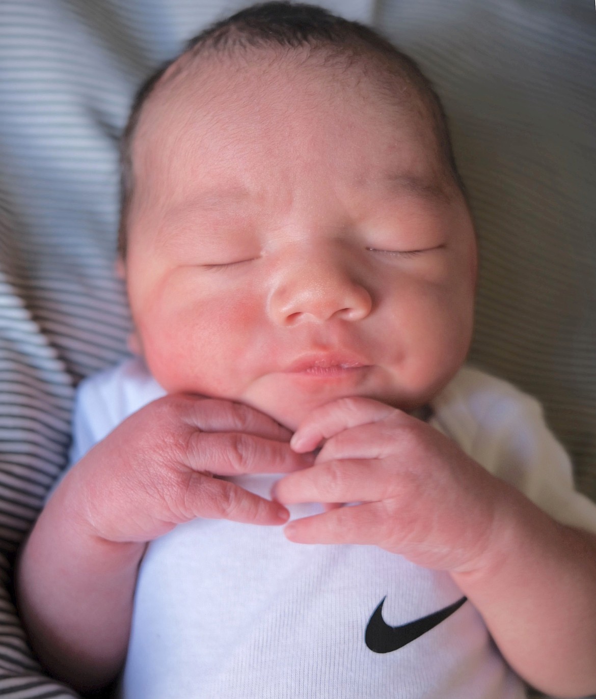 NaKai Lassaw Joseph ManyHides was born April 29 at St. Luke Community Healthcare New Beginnings Birth Center in Ronan to Matthew ManyHides and Kyla Garcia of Pablo. He measured 8 pounds and 21 inches long. Paternal grandparents are Matthew ManyHides and Marlene Red Crow of Browning and maternal grandmother is Dari Morigeau of Pablo. NaKai joins siblings Sharon, Zayden, Kehlani and Kayson.
