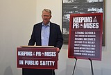 Gov. Little touts public safety policies during Hayden stop