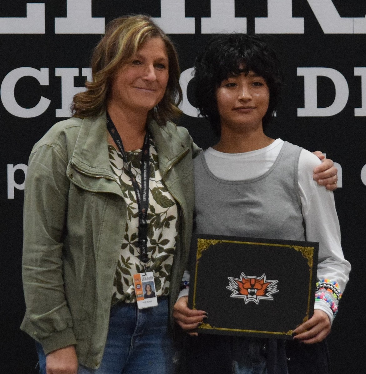 The Learning Center presented Ashley Marquez with the Outstanding Senior Award. The award was presented by teacher Ashley Marquez.
