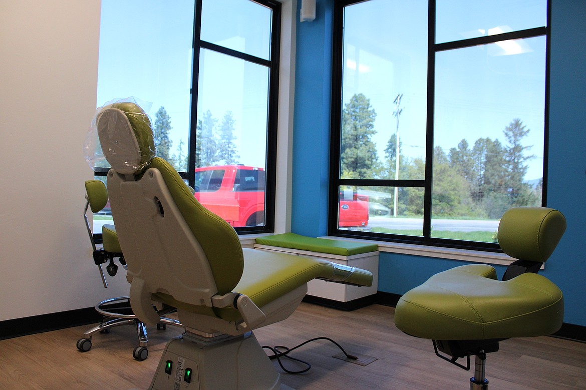 The colorful dental room at Big Sky Pediatric Dentistry with a nice view. (Kaleb Unger/Leader)