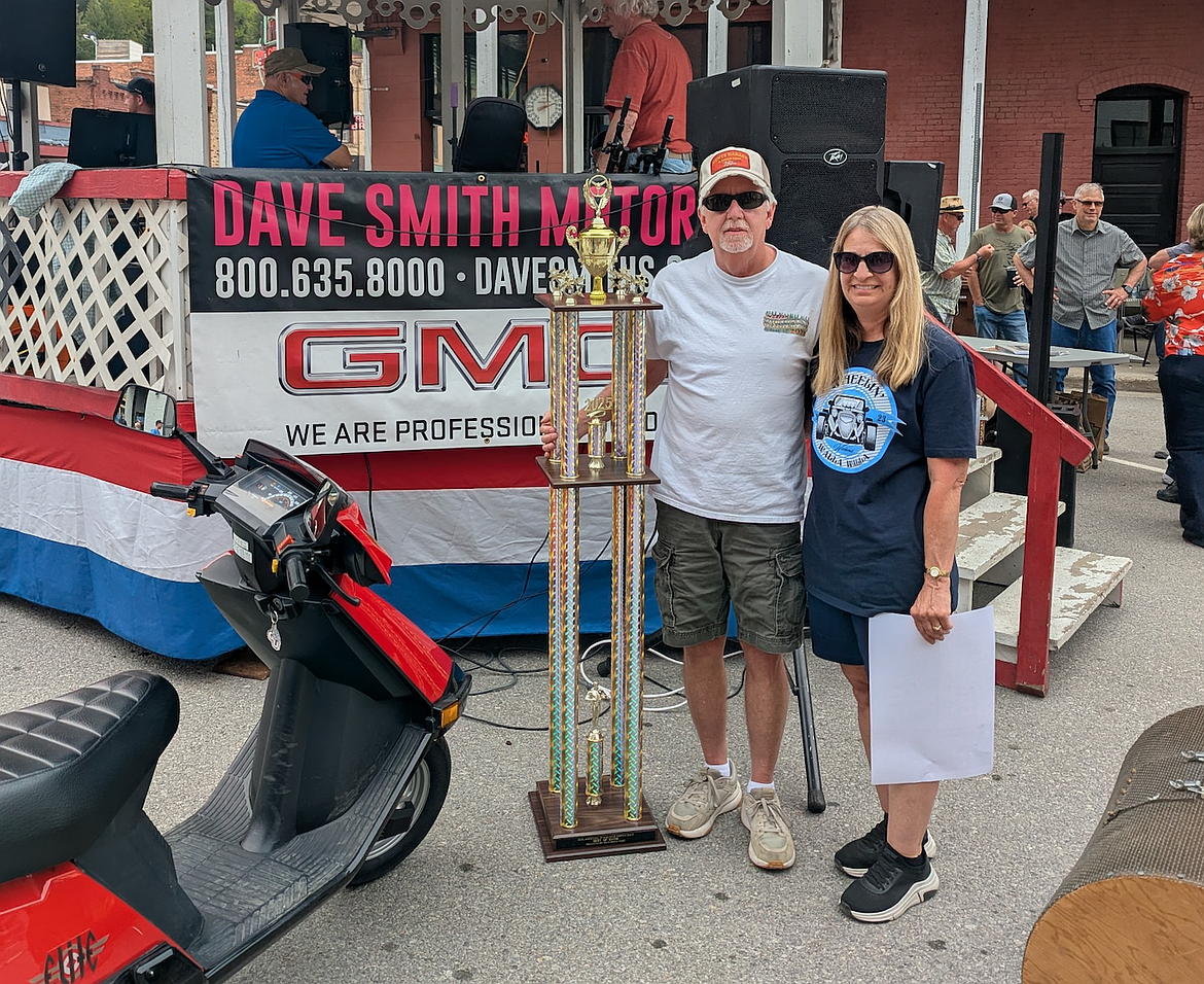 Gary Damm, pictured with wife Sharon, won Best of Show at the 2025 Depot Day Car Show.