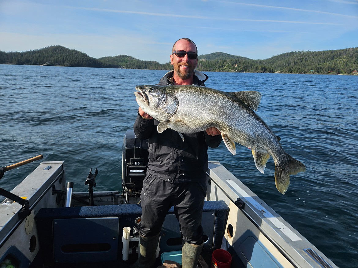 Tristan Persico of Missoula turned in the largest lake trout entry at 38.25” and 22.66 pounds. (Photo provided)