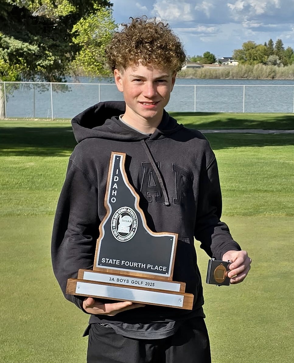 Courtesy photo
Genesis Prep junior Byron Hammett finished seventh overall in the state 3A boys golf tournament at River's Edge Golf Club in Burley.
