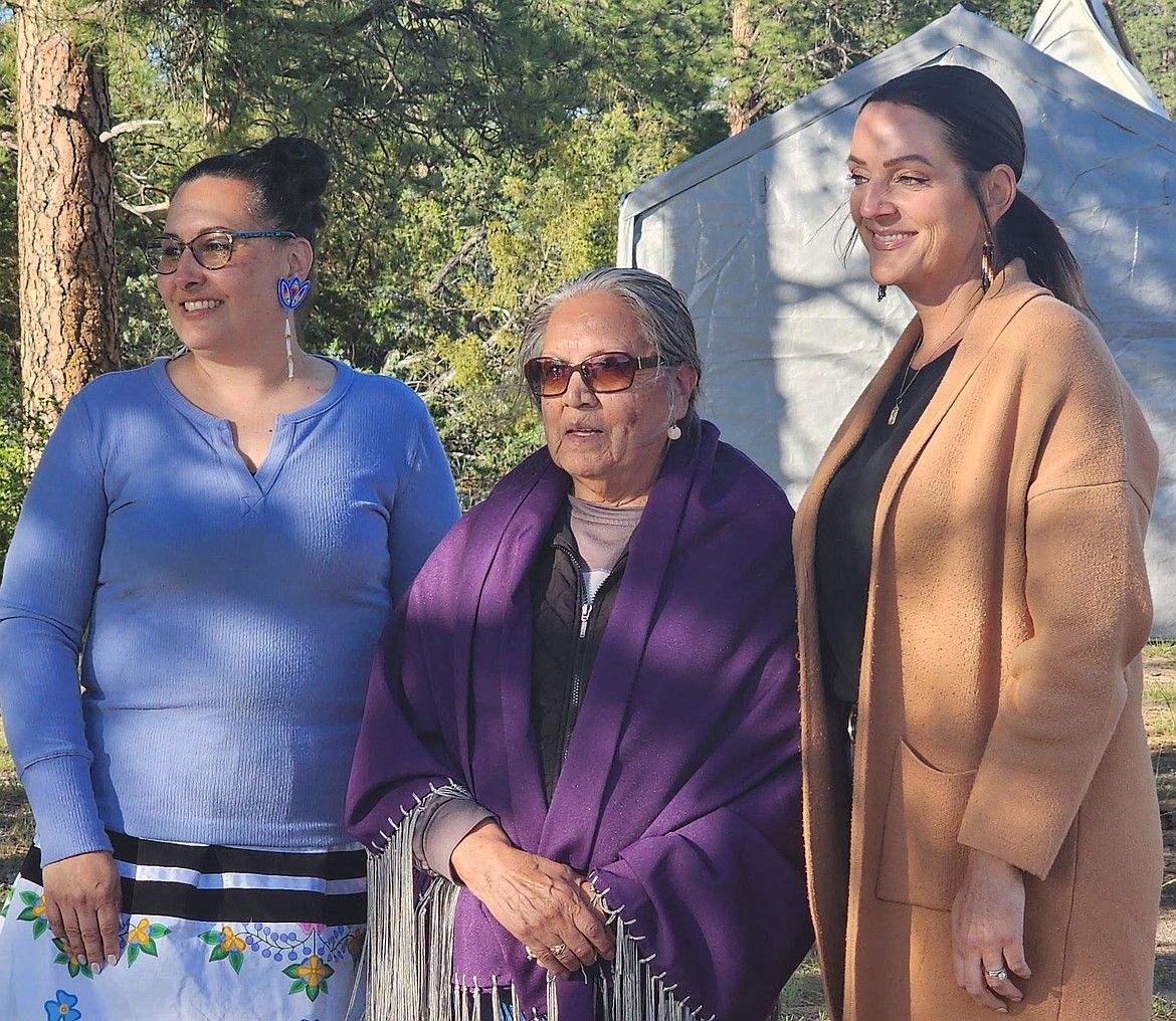 The annual River Honoring opened Monday evening with a celebration of this year's honorees, Arlee educator Jennifer Jilot, elder Violet Trahan, and Polson teacher Nicole Camel. Germaine White and Bill Stockton were also on the list but unable to attend. (Berl Tiskus/Leader)