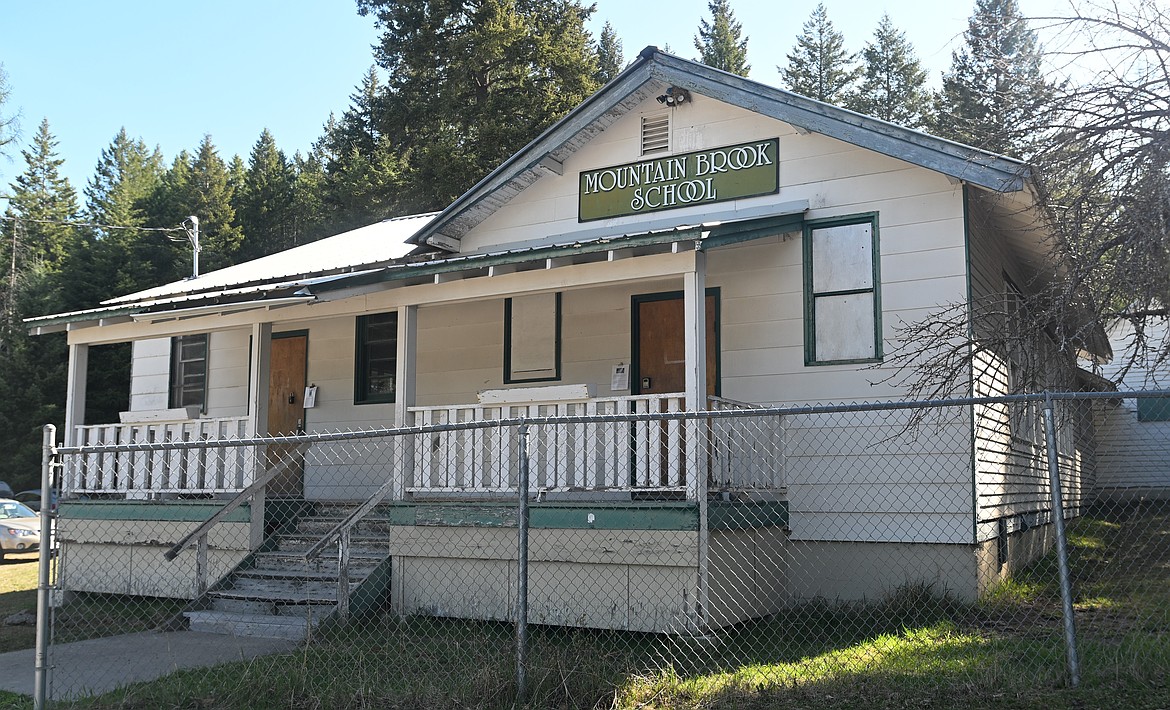 The historic Mountain Brook School can be seen from Foothill Road. (Hailey Smalley/Daily Inter Lake)