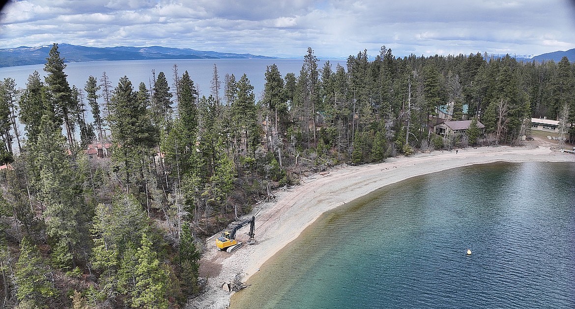 Flathead Bio Station installs second erosion control beach | Lake ...
