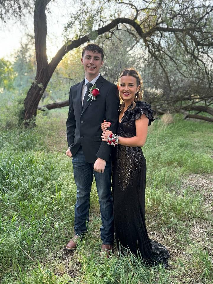 Cyrus Gibbons and Daisy Leavitt, Warden High School.
