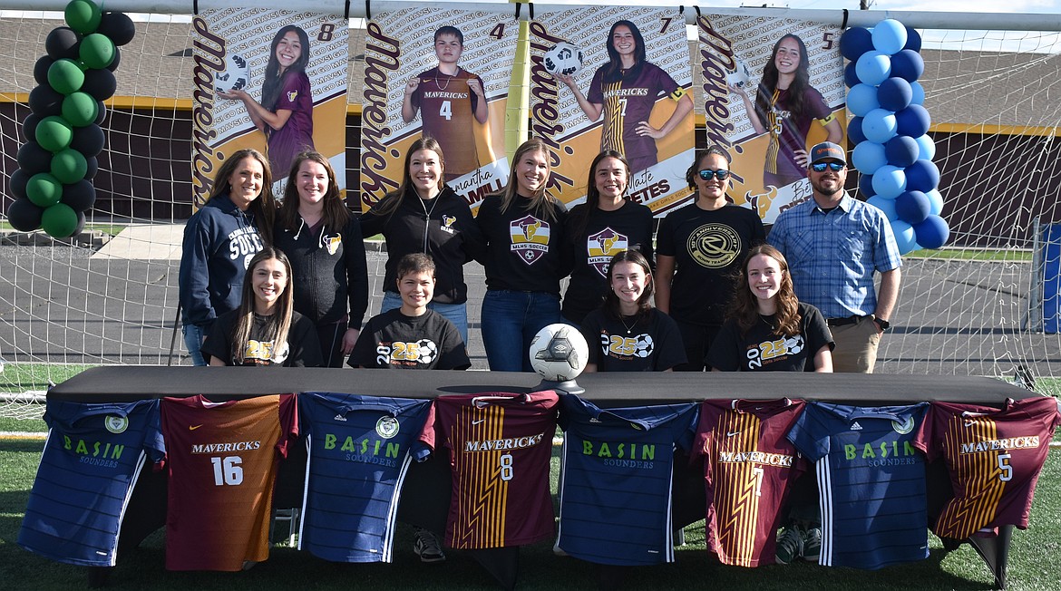 Liliana Savala, Samantha Escamilla, Maite Betes and Beth Ribellia are joined by their coaches who helped them throughout their soccer careers. Soccer has been a big part of their lives since a very young age.