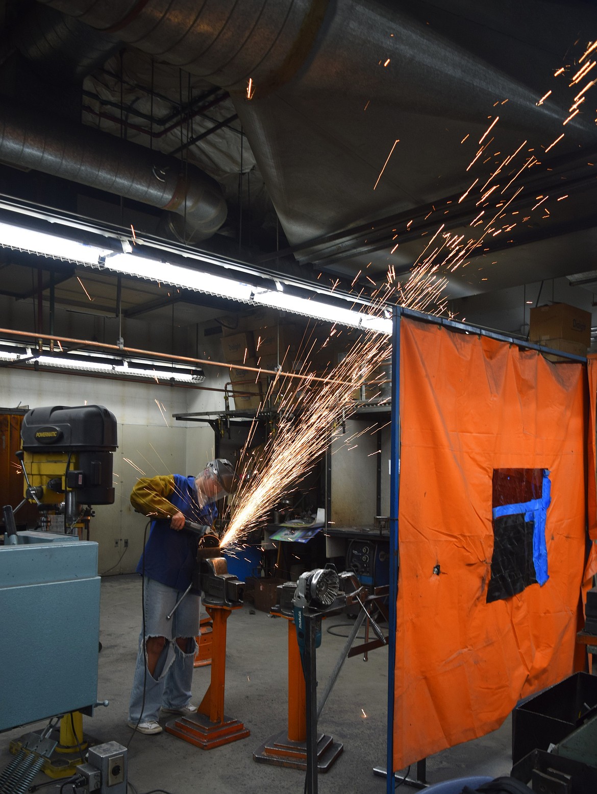 Freshman Lila Smith was nominated for student of the month for improvement of welding skills, going above and beyond and inspiring her peers. Smith said she originally struggled in the class; however, she has made significant progress in recent months.