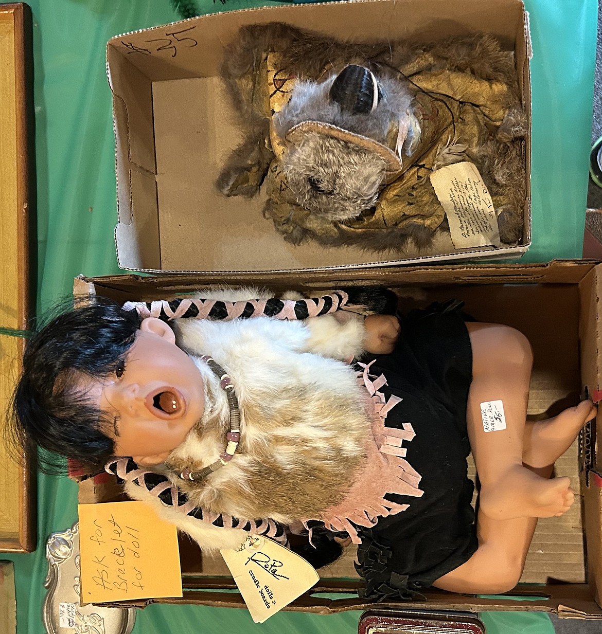 A Native American doll is for sale at the Museum of North Idaho's old home on Thursday.