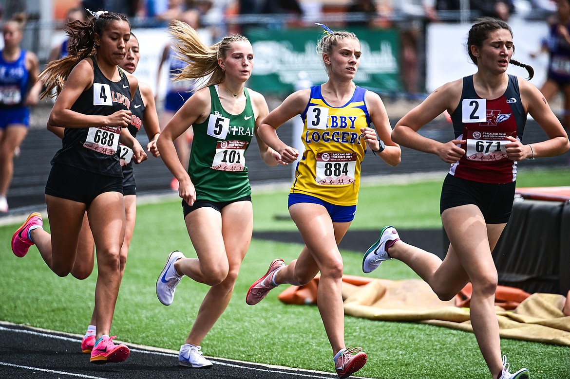 Libby's Capri Farmer took fourth place in the girls' 1,600 meter run at the Class A state track and field meet at Legends Stadium on Friday, May 23.