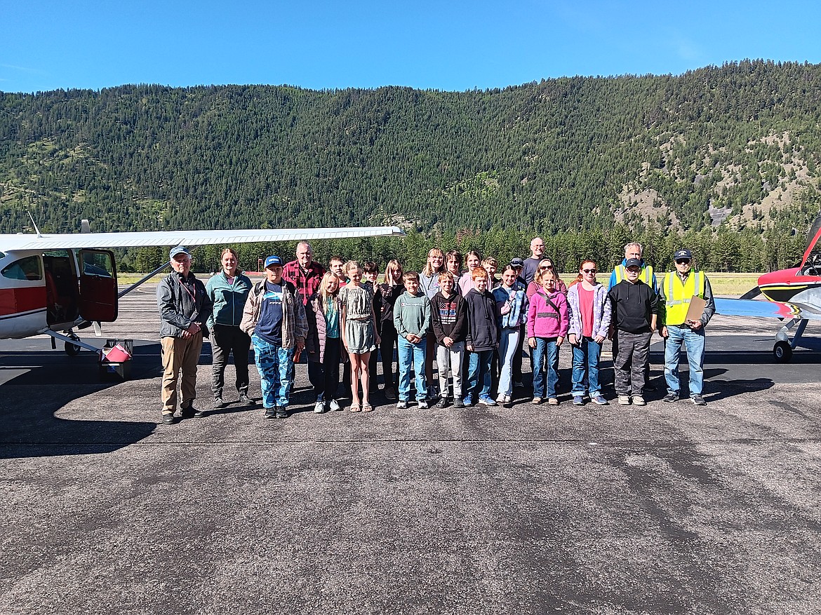 Superior fifth grade teacher Angie Hopwood had 19 students from her class participate in her annual Young Eagles Flight program she organizes ever year. Pilots flew the students over the St. Regis Flea Market and back to the Mineral County Airport on a perfect day for flying.