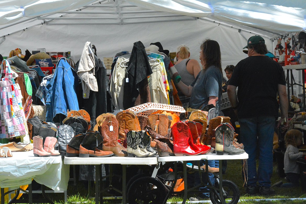 Whatever suits your fancy, or fits your feet, you'll find it at Montana's Largest Flea Market in St. Regis over Memorial Day Weekend. (Mineral Independent/Amy Quinlivan)