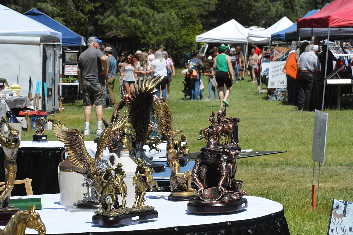 Home decor, yard art, vintage finds, antiques, and handcrafted goods were abundantly spread throughout the park. (Mineral Independent/Amy Quinlivan)