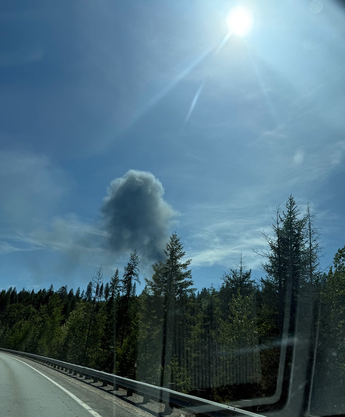 Smoke can be seen in the Manley Creek area near Laclede after a structure fire spread into nearby vegetation, growing to 5 acres by 6 p.m. Firefighters from the Selkirk and Northside fire departments and Idaho Department of Lands responded to the fire, which briefly led to residents in the area being placed on "Ready" status of the Ready-Set-Go fire evacuation protocol.