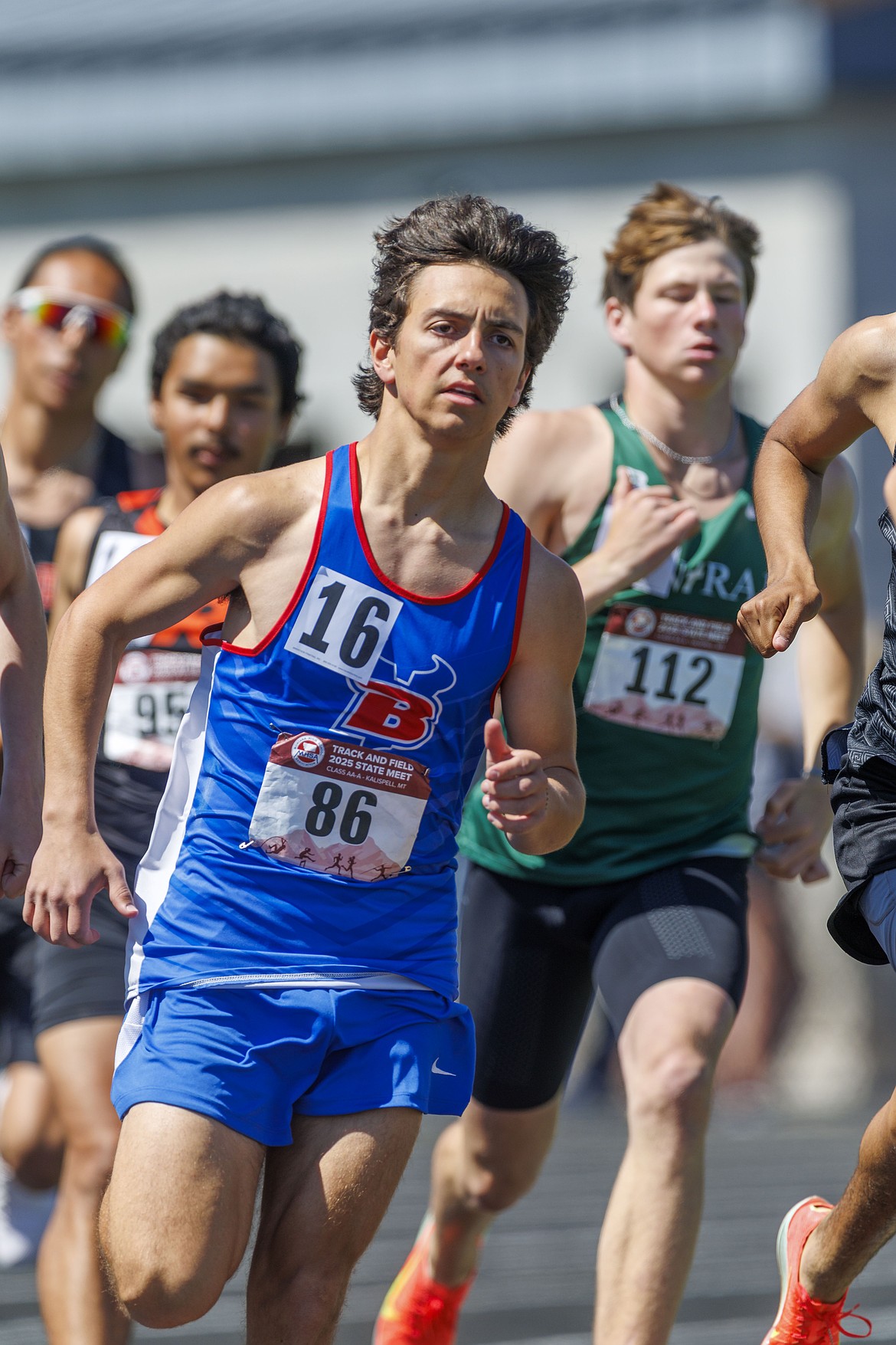 Noah Hamilton-Dixon at the Montana state AA and A track and field championships.