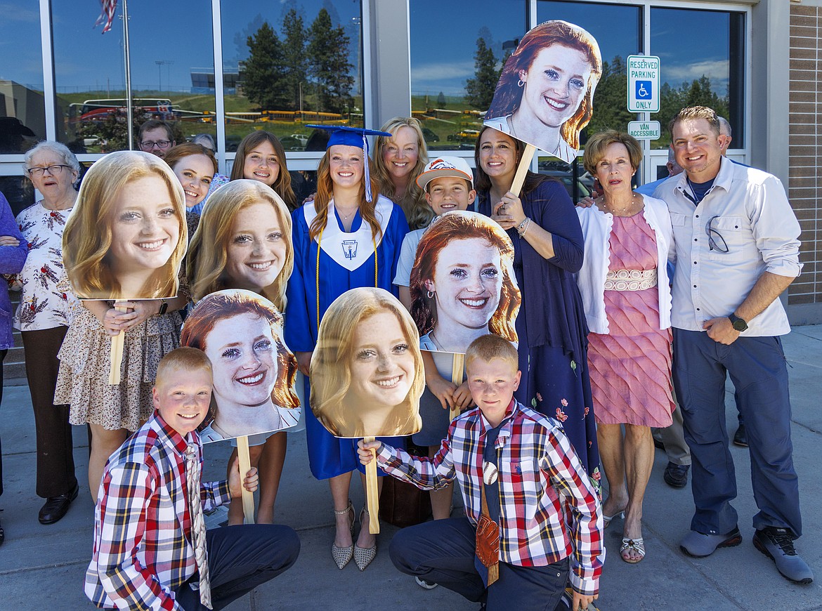 Avery Johnston was very popular at the Bigfork High School 2025 graduation ceremonies.