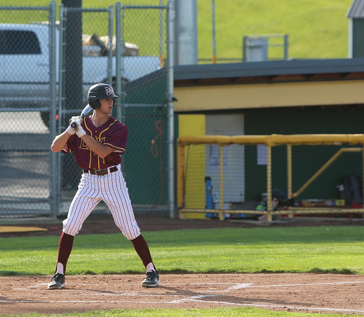 Holden Koziol stepping up to the plate for team Yakima. Koziol also served as the team's catcher in the All-Star game.
