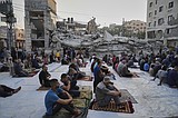 Gaza marks the start of Eid with outdoor prayers in the rubble and food growing ever scarcer