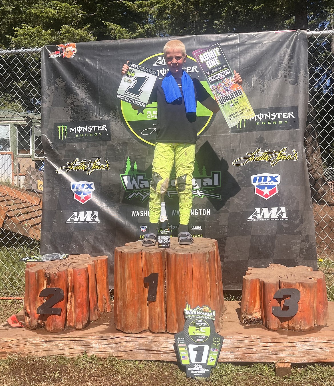 Courtesy photo
Colton Tirri, 12, of Rathdrum, has qualified for Loretta Lynn’s amateur national race in two classes — 10-12 limited and 10-12 class — on his 85cc KTM. Nationals are July 28-Aug. 2 at the Loretta Lynn Ranch in Hurricane Mills, Tenn.