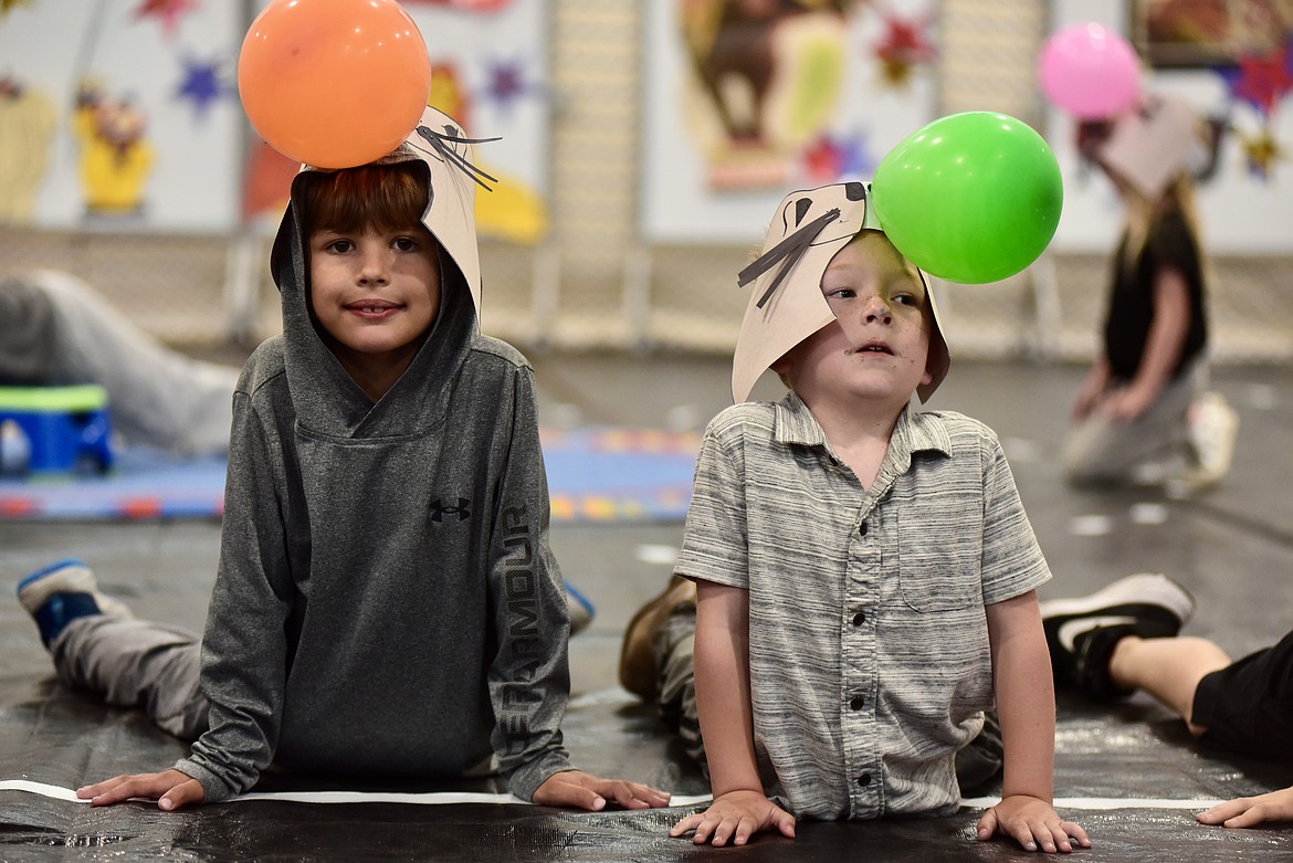 Silly seal tricks at the Muldown Elementary kindergarten circus on Monday, June 9, 2025. (Matt Baldwin/Whitefish Pilot)