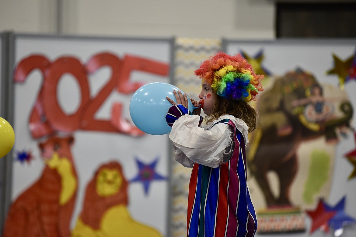 Clowning around at the Muldown Elementary kindergarten circus on Monday, June 9, 2025. (Matt Baldwin/Whitefish Pilot)
