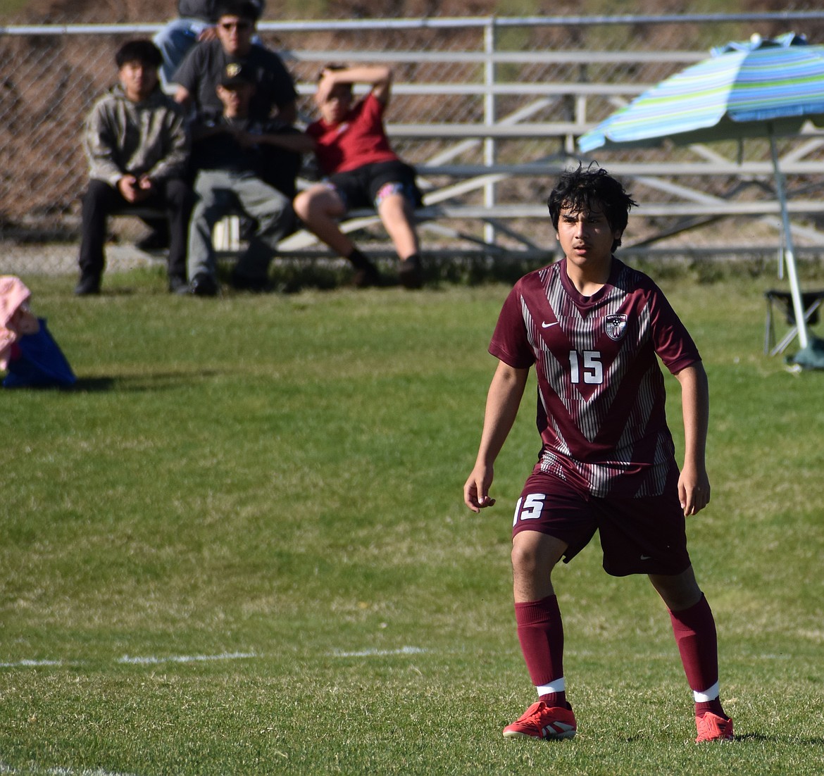 Christopher Barajas-Ortiz makes a play for the ball in a game earlier this season. He will be one of the senior players on the team going into next season.