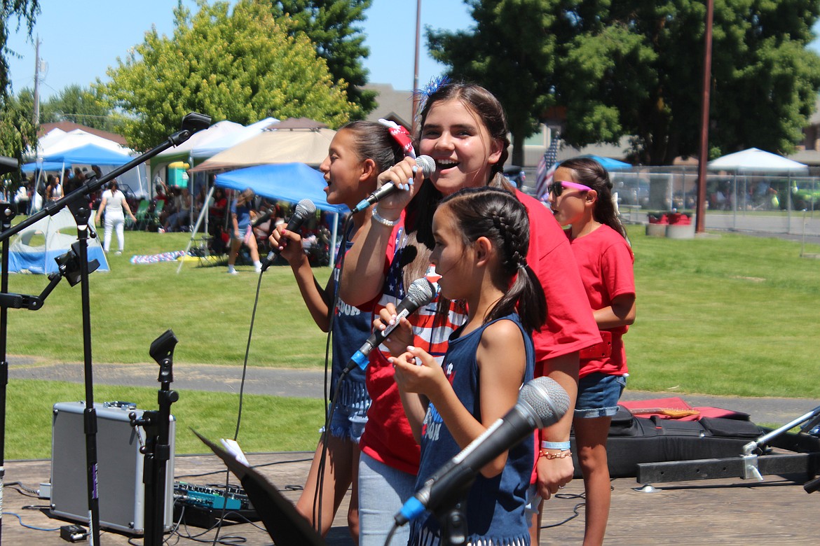 The all-girl band from the Bethel Assembly of God in Othello perform in Lions Park during the 2024 Independence Day celebration. Revision of park rental fees led to a spirited discussion at Monday’s Othello City Council meeting.