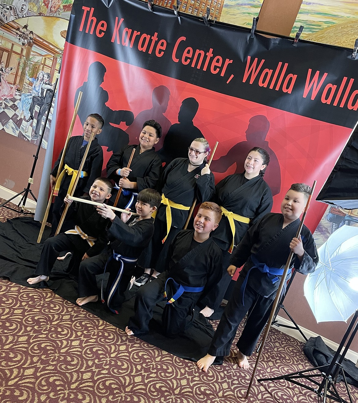 Freewind Martial Arts students pose for a photo at The Karate Center in Walla Walla. Freewind Martial Arts was founded as the first martial arts program in Grant County in 1981.