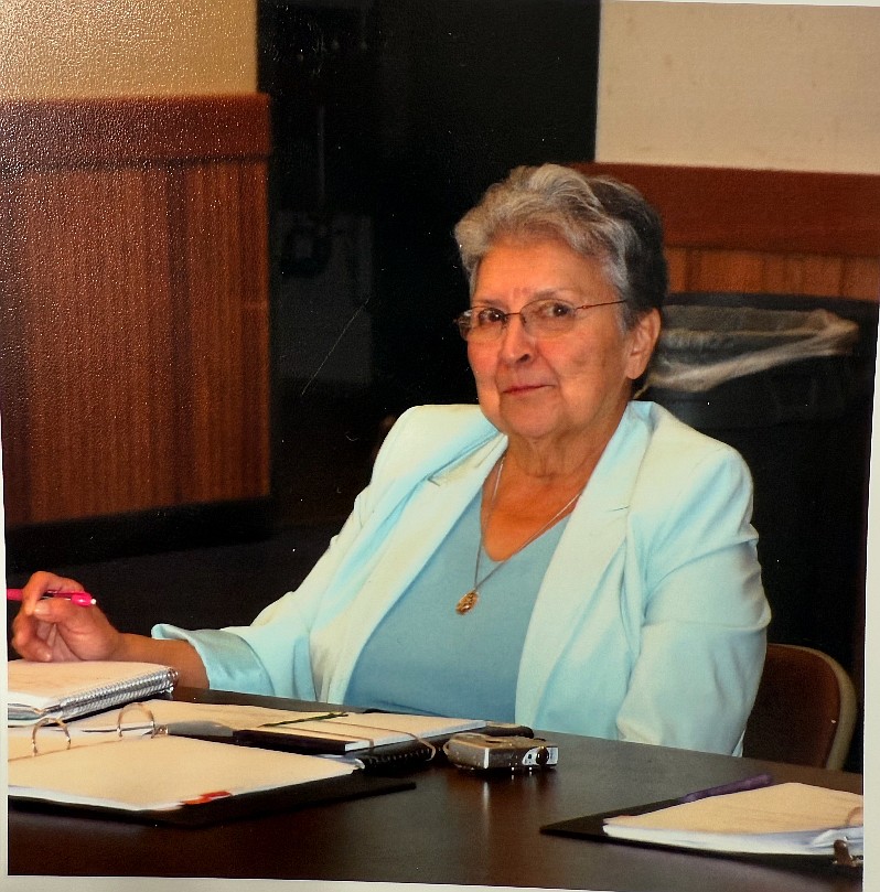 This photo of Roberta Juneau survived the fire that occurred when a charging weed eater battery exploded. 
Juneau was Kandice Sijohn-Baldwin's grandmother and a Coeur d'Alene Tribal council member.