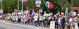 'No Kings' protest in Coeur d'Alene sees large turnout, counter-protest