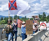Protest reveals political divide in Bonners Ferry