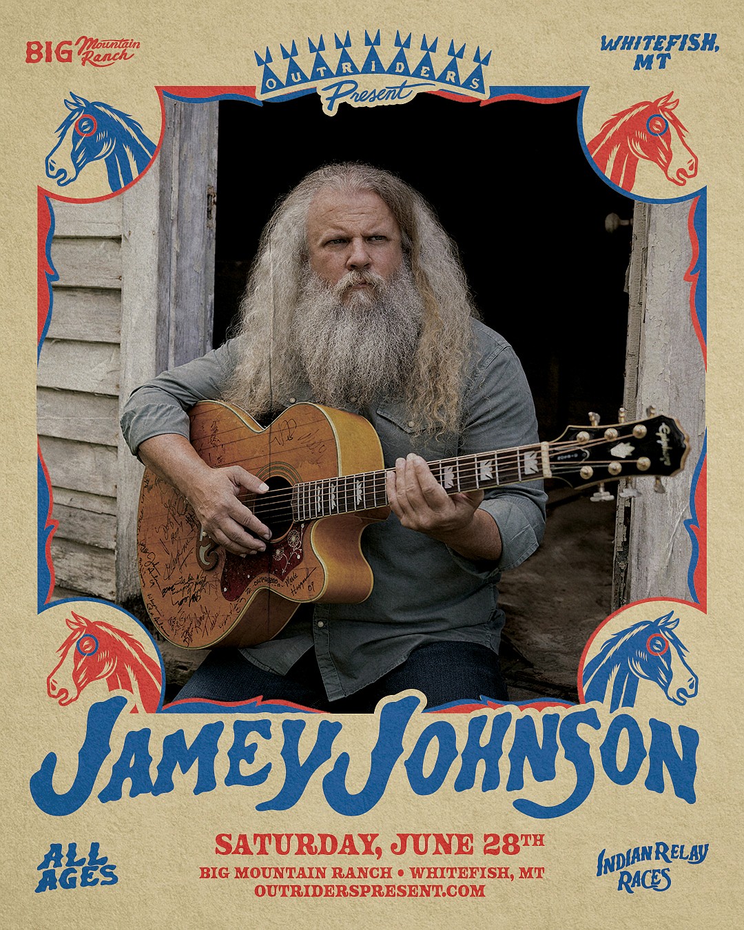 Grammy-nominated country musician Jamey Johnson will perform a benefit concert in Whitefish June 28. (Photos provided by Outriders Present)
