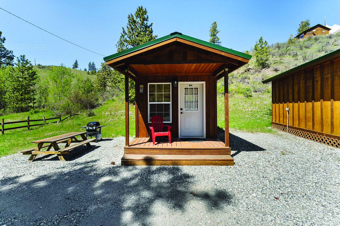 A picture from one of Echo Valley Resort’s Adventure Cabins. Echo Valley Resort prioritizes a quiet and natural outdoor experience.