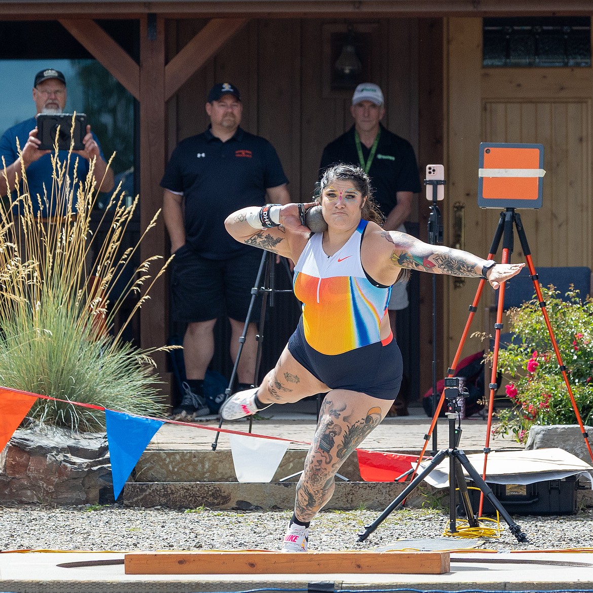 Photo by JERRY VICK
Chase Jackson set an American women's record in the shot put Saturday at the Iron Wood Throws Classic at the Iron Wood Throwing Center in Rathdrum.