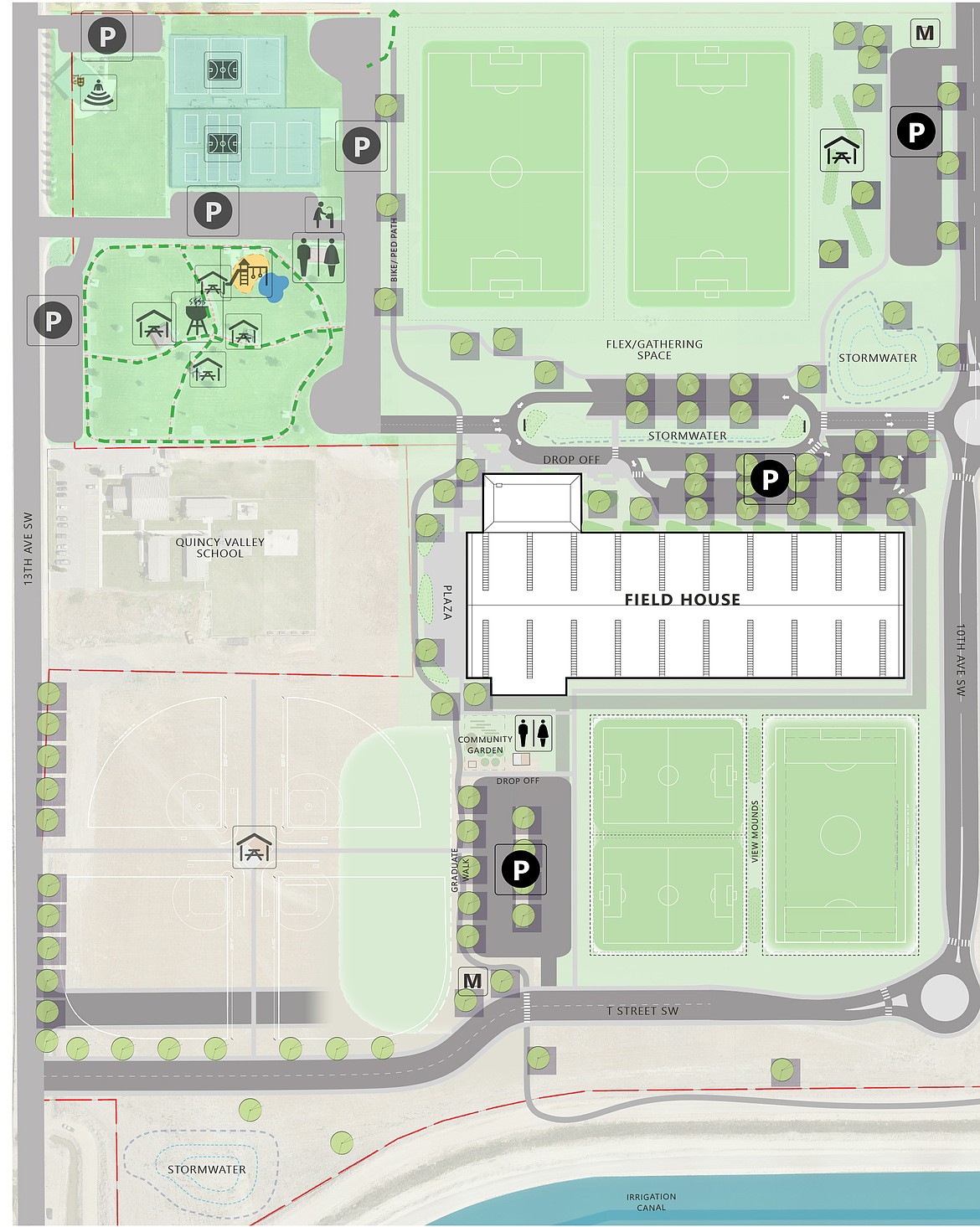 While the overall size of the building may not change, the design of the Quincy Q-Plex might be revised to take into account conclusions from a recently completed feasibility study.