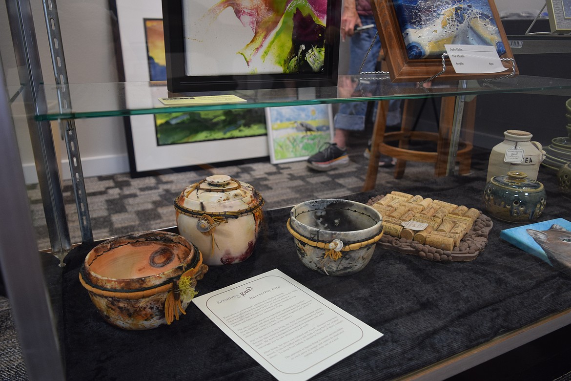 The Up Town Art Gallery has a variety of art from paintings to ceramics.