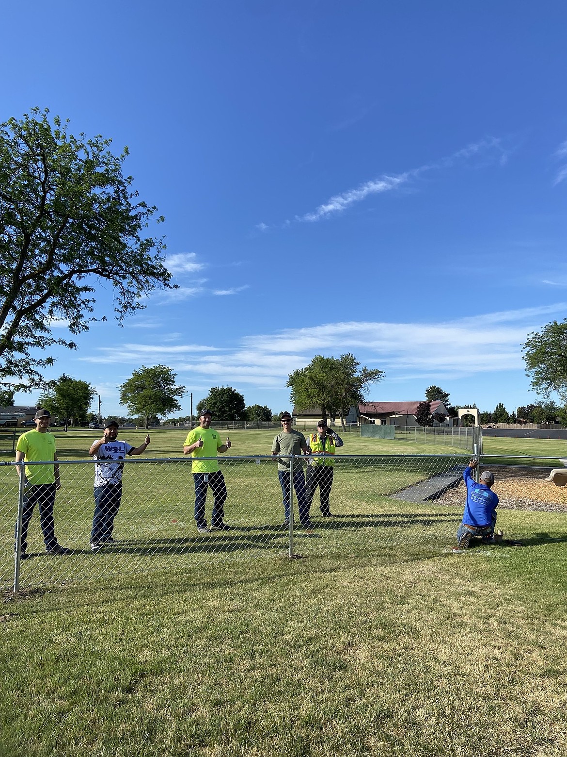 Next year, Knolls Vista Elementary students will not have to worry about random people and dogs entering the playground during recess. Now, there is a fence providing a barrier for unwanted visitors.