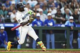 Julio Rodriguez delivers a go-ahead RBI single to lift the Mariners past Royals 3-2