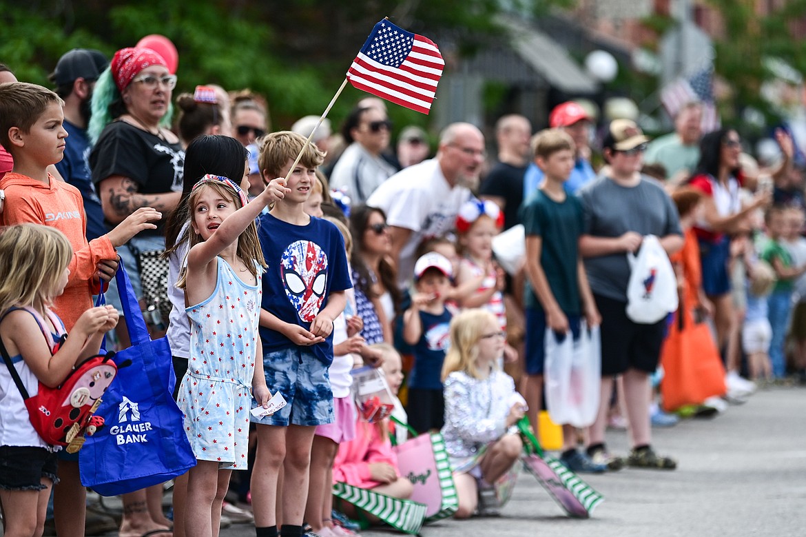 Attendees line Main Street for the Kalispell 4th of July Parade on Friday, July 4. (Casey Kreider/Daily Inter Lake)