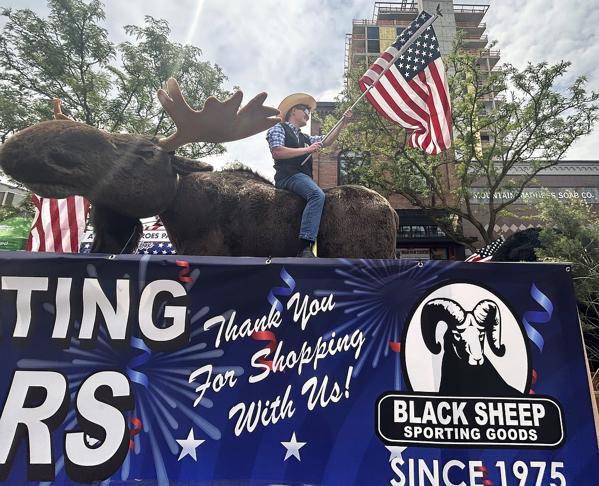 The Black Sheep parade entry rides high on Friday.