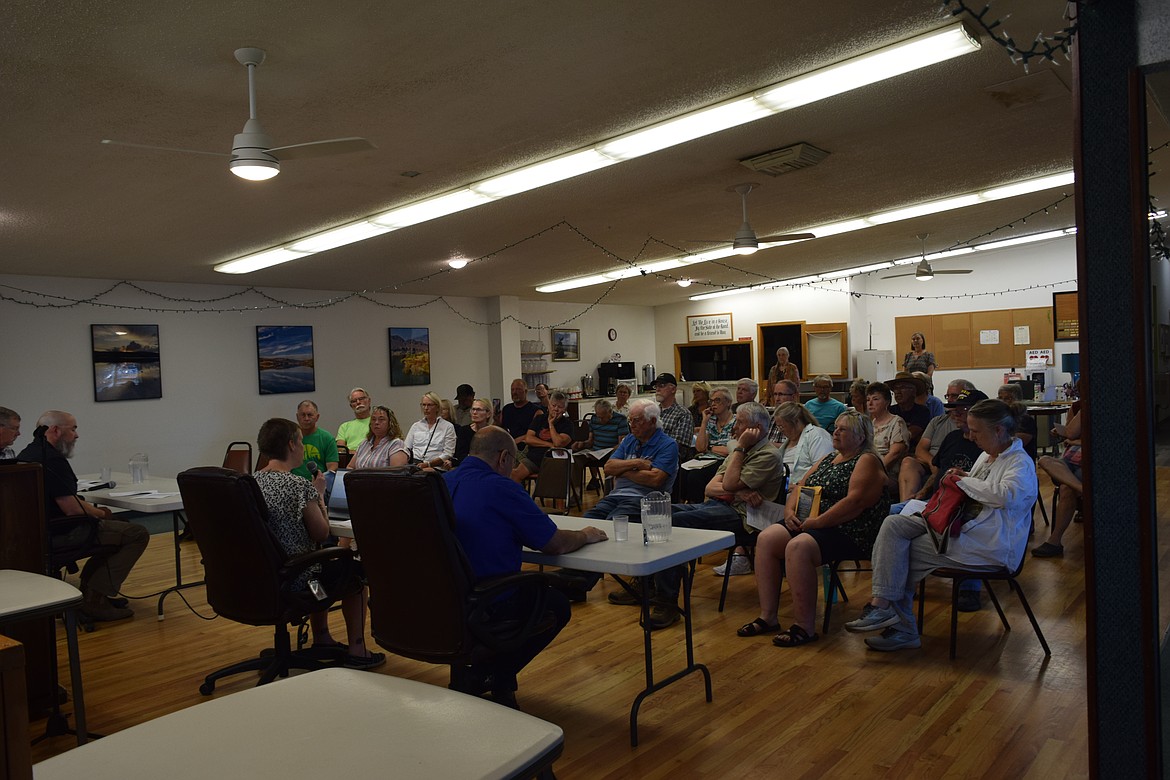The Soap Lake Senior Center was filled with people Saturday for a special Soap Lake Conservancy meeting. The meeting addressed the lowering of lake levels and the likely cause, lack of precipitation and less gains in net change.