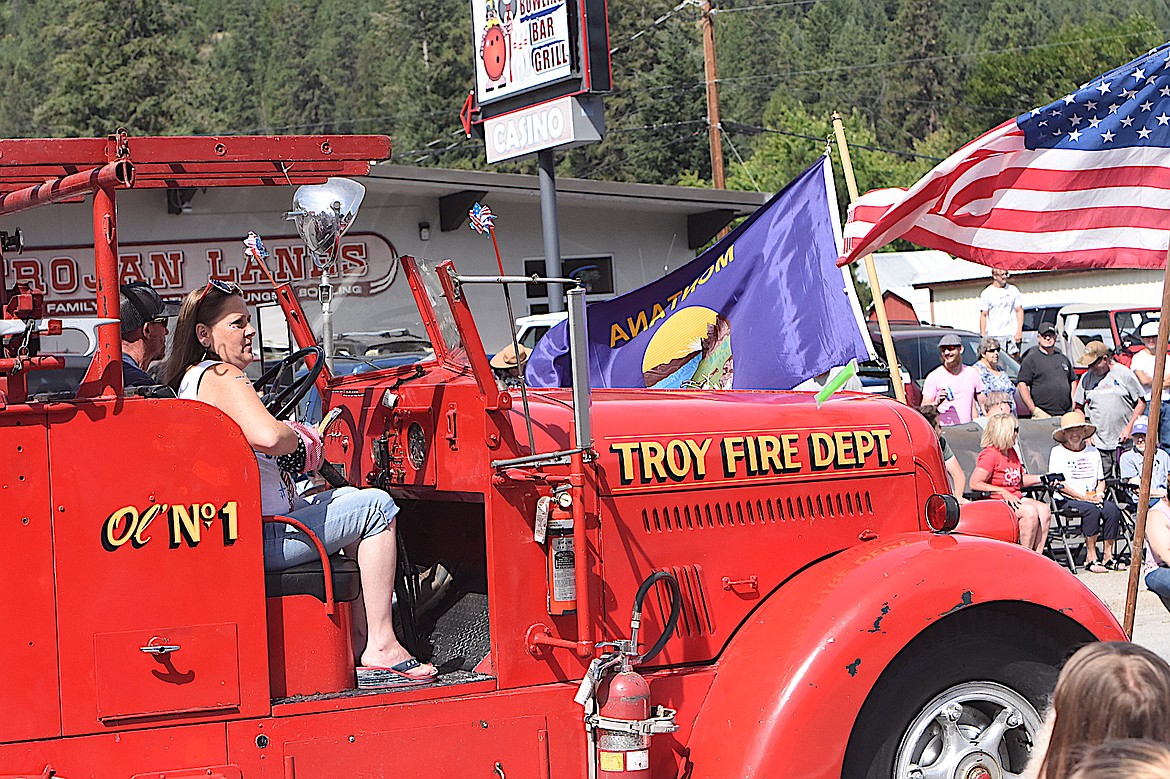 It wouldn't be a Troy July 4 parade without Troy Volunteer Department's Ol No. 1 at Friday's 2025 event. (Scott Shindledecker/The Western News)