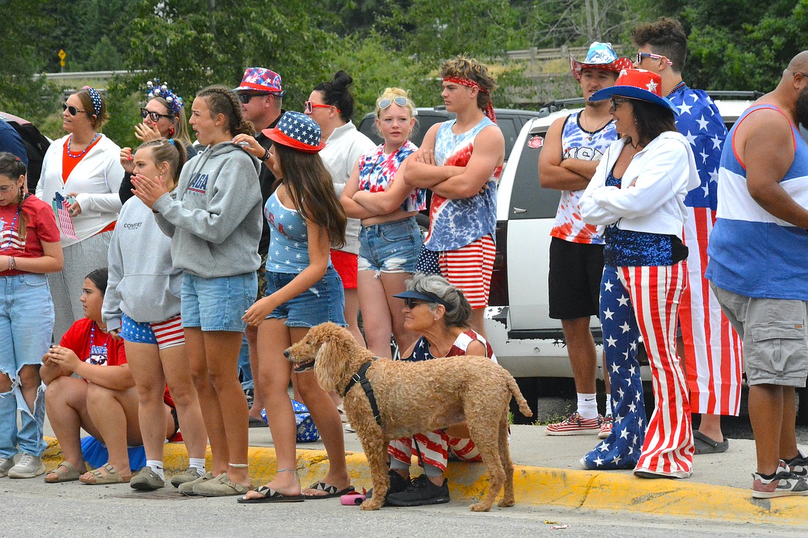 Even parade goers wore festive outfits all decked out in red, white, and blue. (Mineral Independent/Amy Quinlivan)