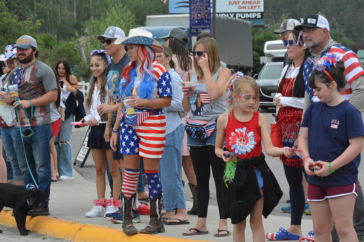 The annual St. Regis 4th of July parade started at 11:00 a.m. on Friday. Altogether, it lasted 35 minutes, with dozens of floats and hundreds of people in attendance lining Mullan Gulch Road.  (Mineral Independent/Amy Quinlivan)